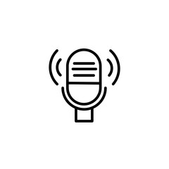 microphone icon vector illustration