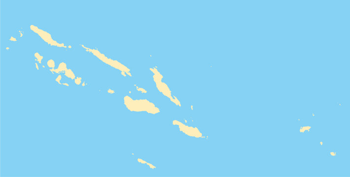 Map solomon islands vector background