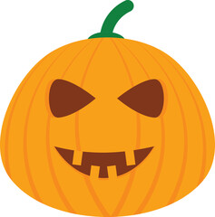 Scary Halloween pumpkin