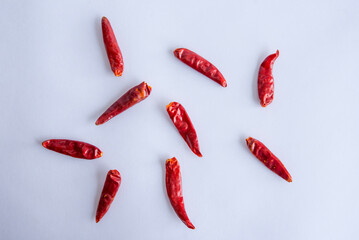 唐辛子白背景