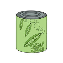 Can of peas