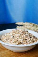 detail shot of granola Musli in a bowl, 