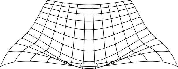 Obraz premium abstract 3D thin line wireframe for futuristic design element