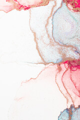 Marble ink abstract art from meticulous original painting abstract background . Painting was painted on high quality paper texture to create smooth marble background pattern of ombre alcohol ink . © InfiniteFlow