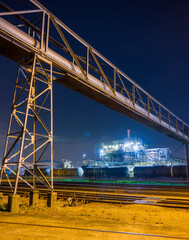 Industrial transport by train