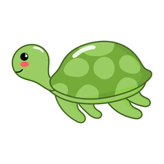 Cartoon turtle icon.