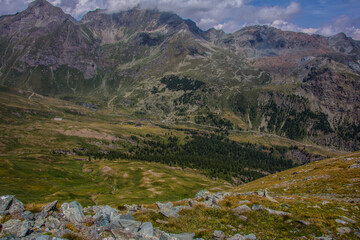 Fototapeta na wymiar Mountain scenery fron Champorcher, Aosta