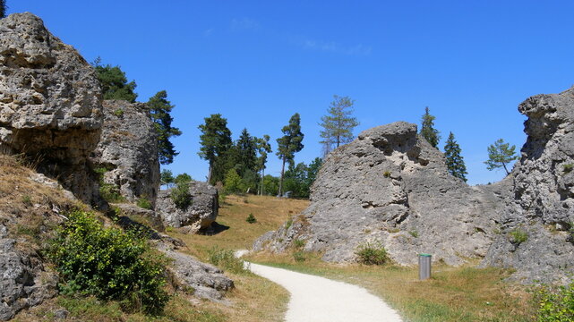 Felsenmeer im Wental, schw&auml;bische Alb