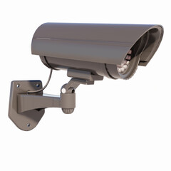 CLOSED CIRCUIT TELEVISION (CCTV)/ VIDEO SURVEILLANCE ISOLATED ON WHITE PLAIN BACKGROUND