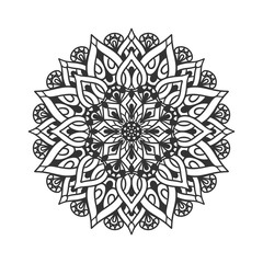Ethnic Mandala Round Ornament Pattern 