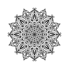Ethnic Mandala Round Ornament Pattern 