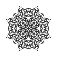 Ethnic Mandala Round Ornament Pattern 