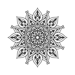Ethnic Mandala Round Ornament Pattern 