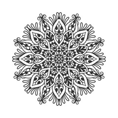 Ethnic Mandala Round Ornament Pattern 