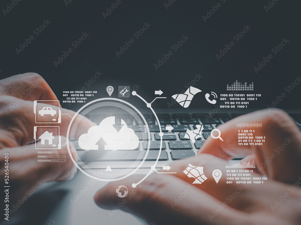Poster computing is system for sharing download and people's information big data.cloud downloading online 