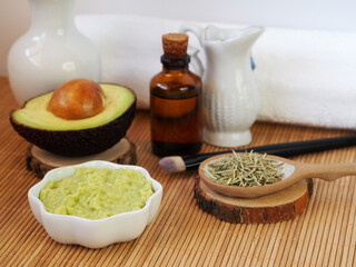 Homemade avocado face mask