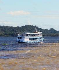 Amazon steamer on rio negro