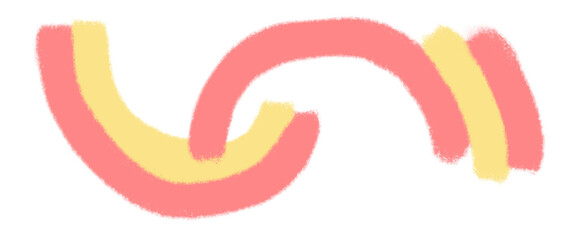 Freeform abstract shape freeform line minimal colorful decorative background element doodle