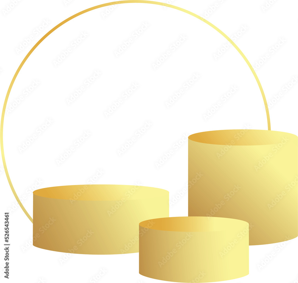 Poster product podium in pastel colors with a minimalist style. trendy element with an empty podium to display cosmetic products. feminine 3D objects in a clean and simple design