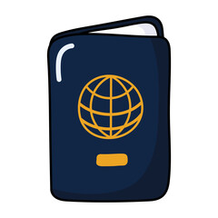 Pasport flat icon.
