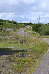 Stra&szlig;e Old Military Road als Single-Track-Road bei Fort William, Highlands, Schottland