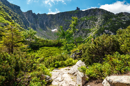 Karkonosze National Park in beautiful green colors