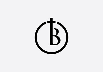 Christian Church logo and symbol design with the letter B