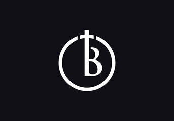 Christian Church logo and symbol design with the letter B