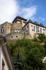 View of the city of Trencin in Slovakia