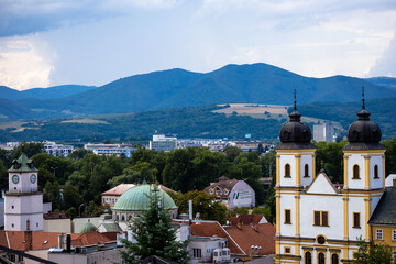 Naklejka na ściany i meble View of the city of Trencin in Slovakia