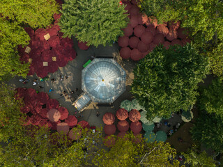 Koza Han Silk Bazaar Drone Photo, Bursa City Center, Bursa Turkey © raul77