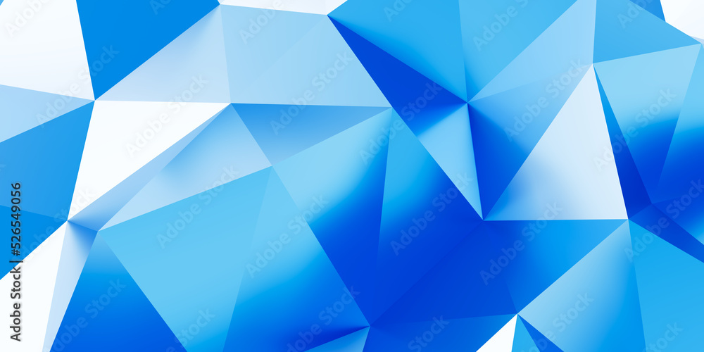 Poster abstract simple triangulated wireframe background. 3d render