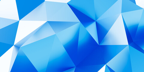 Abstract simple triangulated wireframe background. 3d render