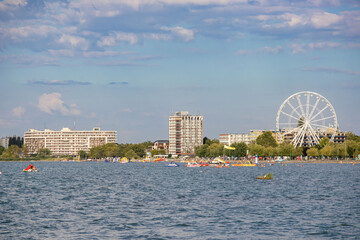 Ferris wheel at Lake Balaton in the town of Siofok