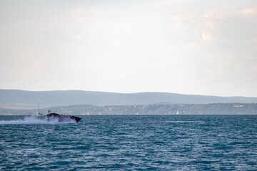 Balaton lake in Siofok Hungary