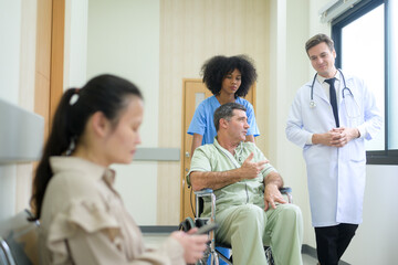 Asian Doctors are working in hospital , medical health care concept.