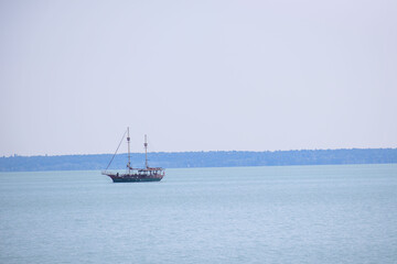 Balaton lake in Siofok Hungary