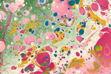 Abstract creative marble pattern texture. Traditional art of Ebru marbling