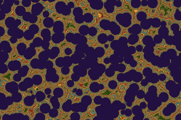 Fake Shape of bacterial cell: cocci. Molecular research microorganisms. microbiology scientific medicine illustration