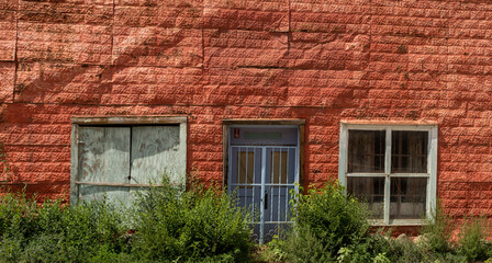 old house with windows