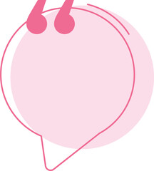 Pink quote bubbles, Quote frames templates. Text in brackets, citation empty speech bubbles, Textbox isolated, PNG file.