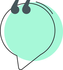Green Quote bubbles, Quote frames templates. Text in brackets, citation empty speech bubbles, Textbox isolated, PNG file.