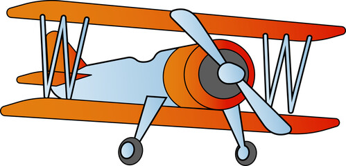 cute of plane on cartoon version,vector illustration © Terd486