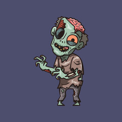 Halloween character Zombie illustration