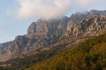 Rocks near Demerdzhi. Crimea
