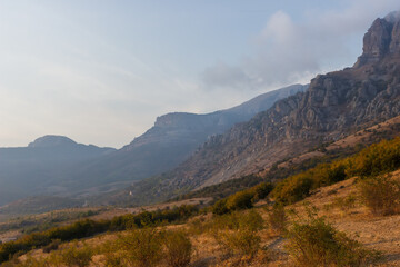 Rocks near Demerdzhi. Crimea