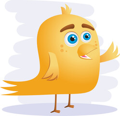 Yellow Funny Bird