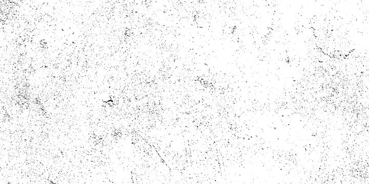 Grunge distressed dust particle white and black. Wall abstract overlay white background.