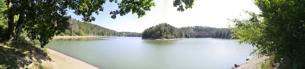 Fototapeta premium Der Stausee Wippra im Harz