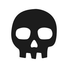 Skull. Vector. Cartoon